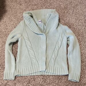GAP Light Blue Cable Knit Cardigan